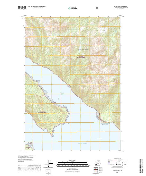 Sitka C-5 NW, AK — USGS 7.5-minute topo (2021)