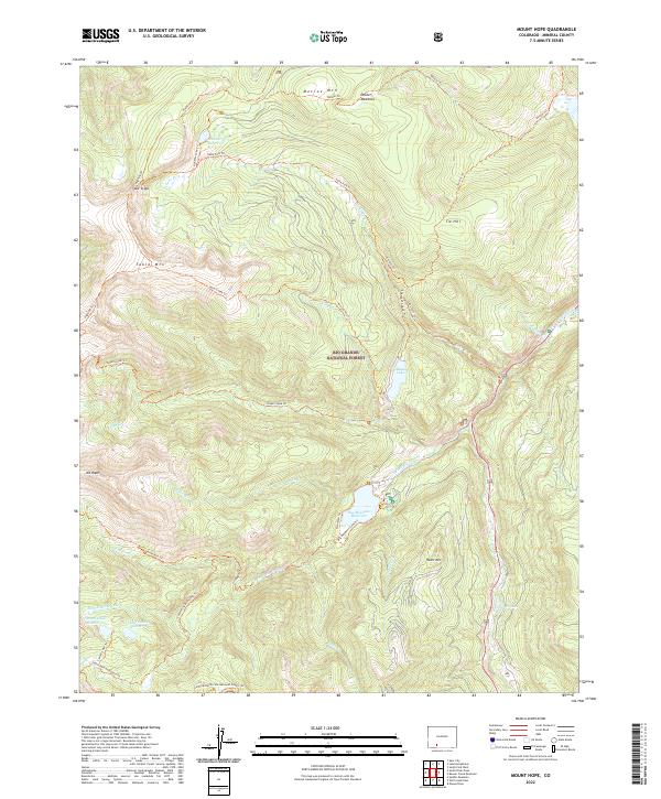 Mount Hope, CO — USGS 7.5-minute topo (2022)