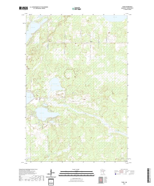 Thor, MN — USGS 7.5-minute topo (2022)