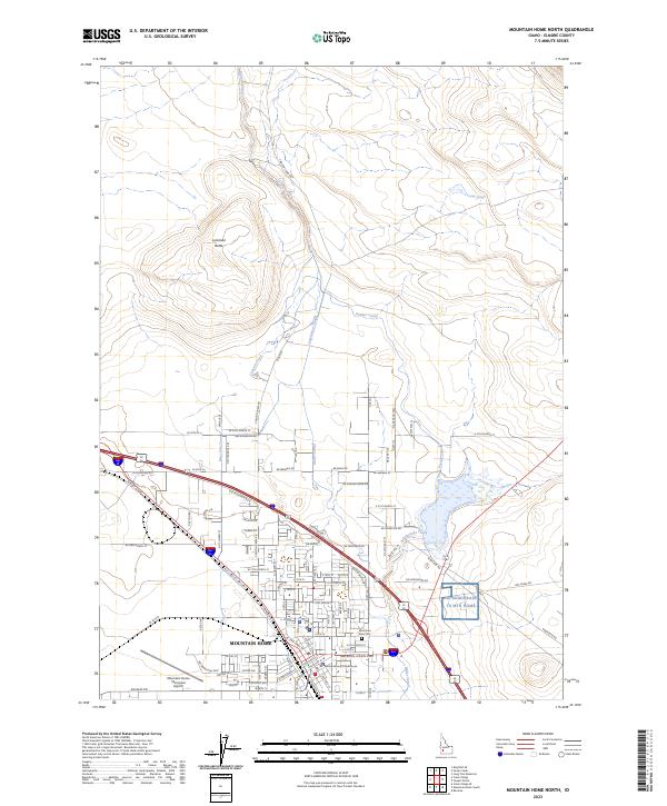 Mountain Home North, ID — USGS 7.5-minute topo (2023)