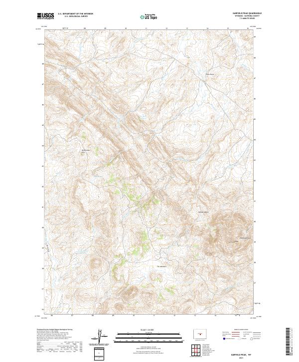 Garfield Peak, WY — USGS 7.5-minute topo (2021)