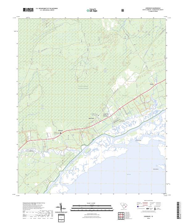 Awendaw, SC — USGS 7.5-minute topo (2024)