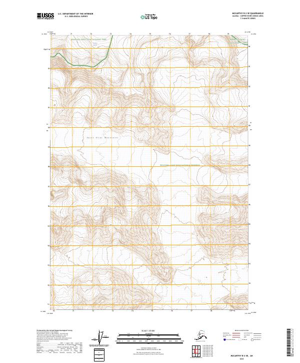McCarthy B-2 SE, AK — USGS 7.5-minute topo (2023)