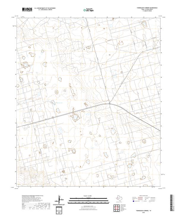 Turnbaugh Corner, TX — USGS 7.5-minute topo (2022)