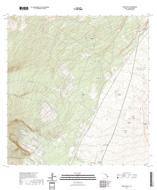 Wood Valley, HI — USGS 7.5-minute topo (2024)