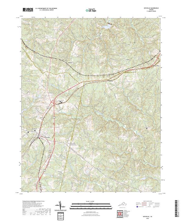 Keysville, VA — USGS 7.5-minute topo (2022)