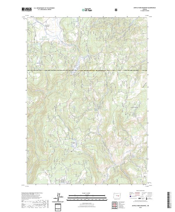 Myrtle Park Meadows, OR — USGS 7.5-minute topo (2023)