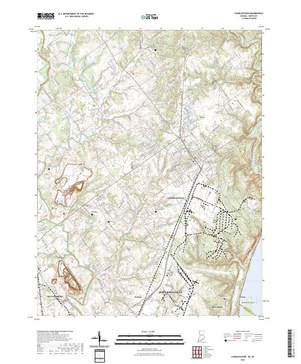 Charlestown, IN-KY — USGS 7.5-minute topo (2022)