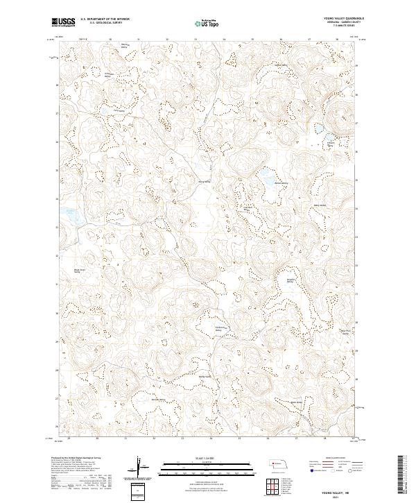 Young Valley, NE — USGS 7.5-minute topo (2021)