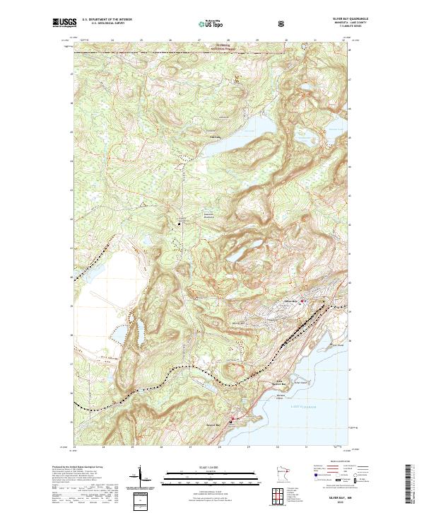 Silver Bay, MN — USGS 7.5-minute topo (2022)