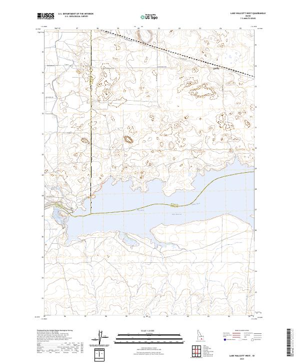Lake Walcott West, ID — USGS 7.5-minute topo (2023)