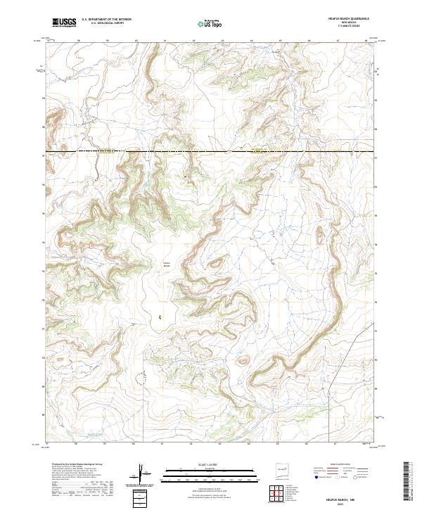 Neafus Ranch, NM — USGS 7.5-minute topo (2023)