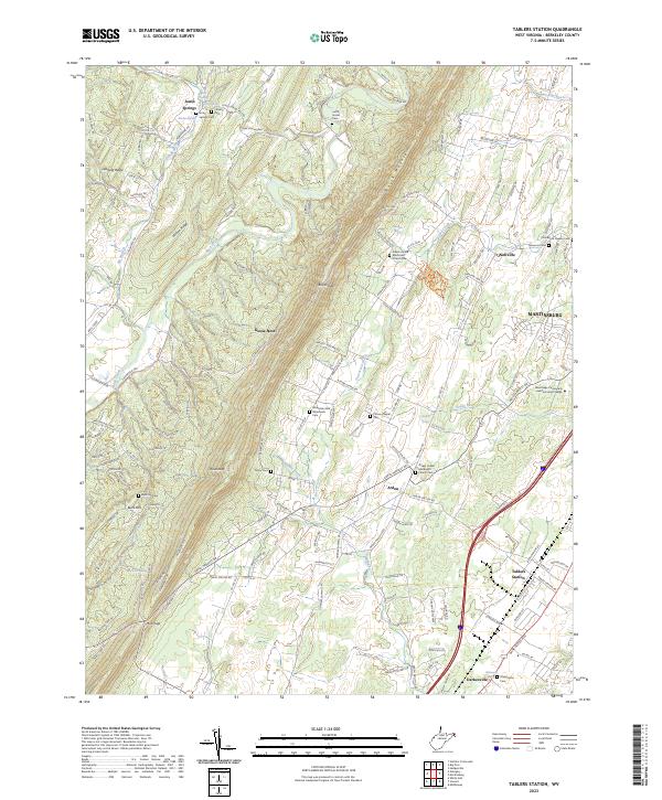 Tablers Station, WV — USGS 7.5-minute topo (2023)