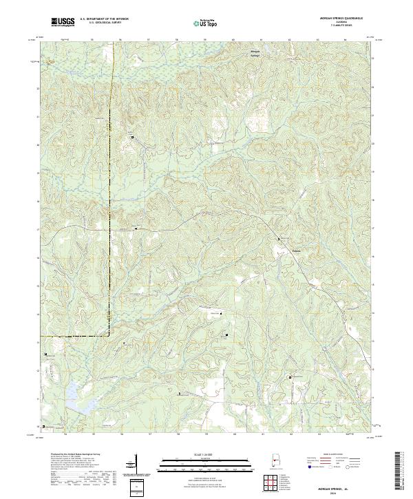 Morgan Springs, AL — USGS 7.5-minute topo (2024)