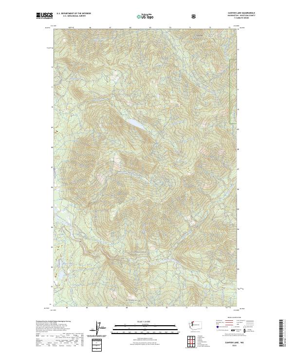 Canyon Lake, WA — USGS 7.5-minute topo (2023)