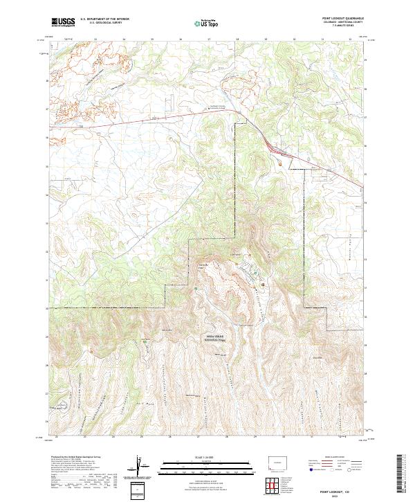 Point Lookout, CO — USGS 7.5-minute topo (2022)
