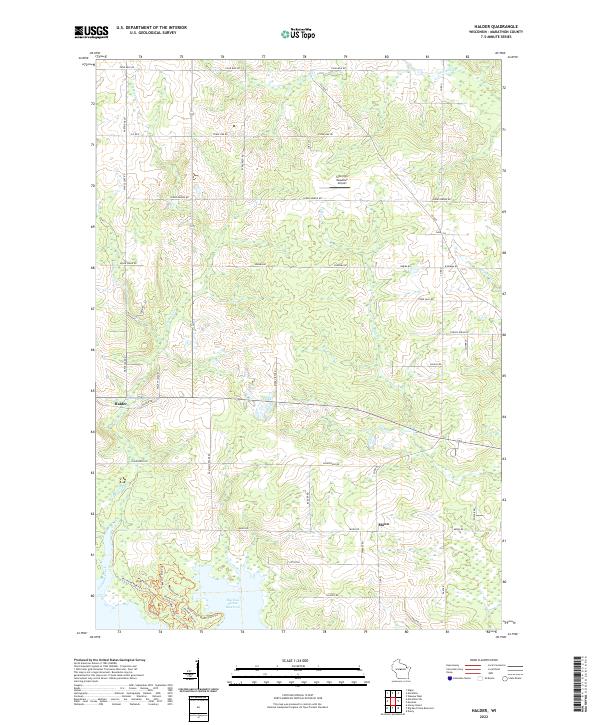 Halder, WI — USGS 7.5-minute topo (2022)
