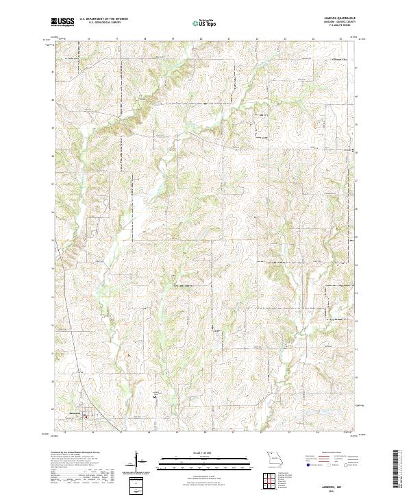 Jameson, MO — USGS 7.5-minute topo (2021)