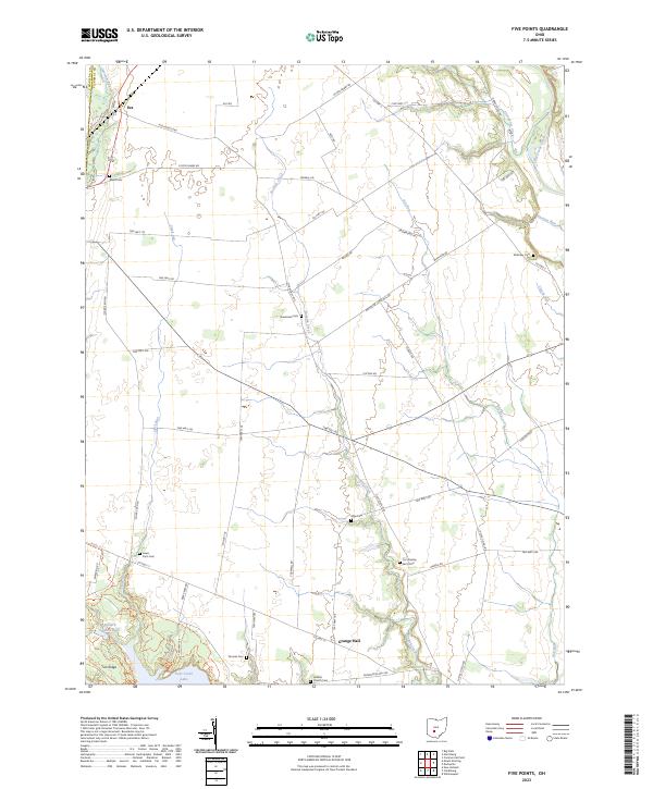Five Points, OH — USGS 7.5-minute topo (2023)