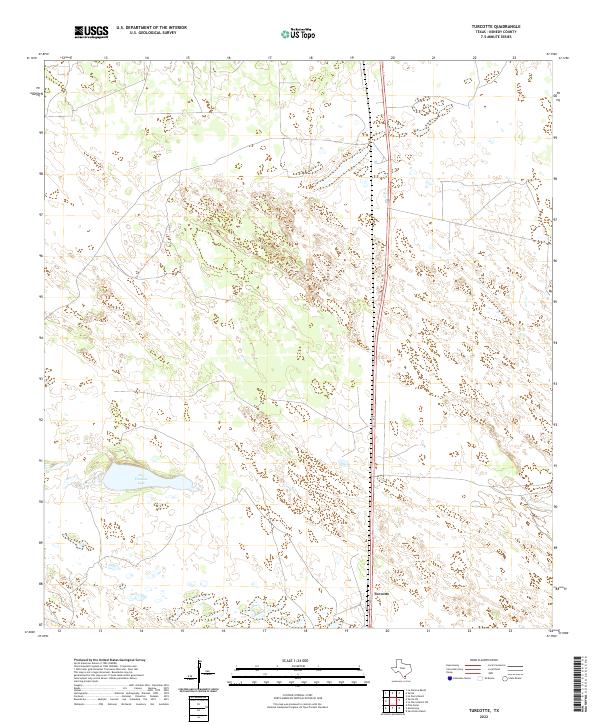 Turcotte, TX — USGS 7.5-minute topo (2022)