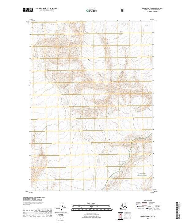 Anchorage B-3 SW, AK — USGS 7.5-minute topo (2023)