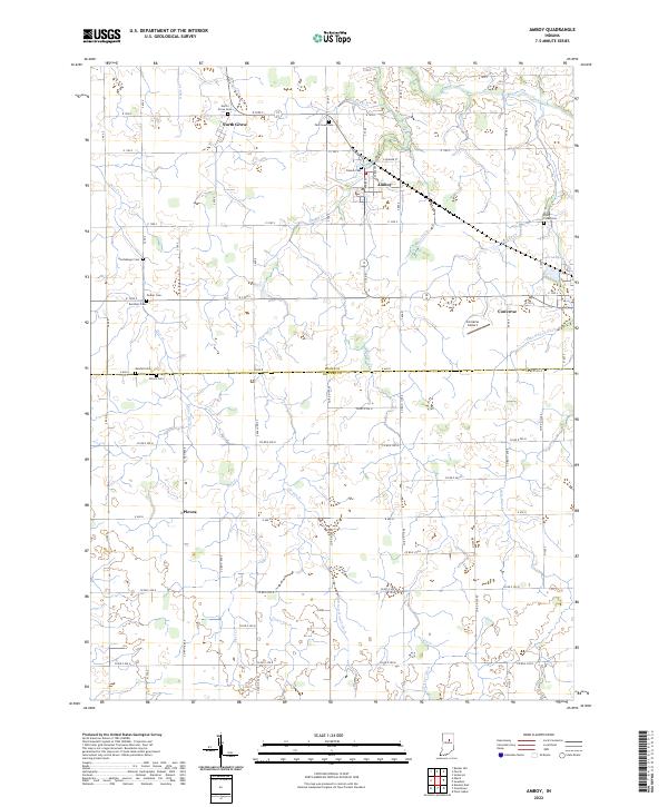 Amboy, IN — USGS 7.5-minute topo (2022)