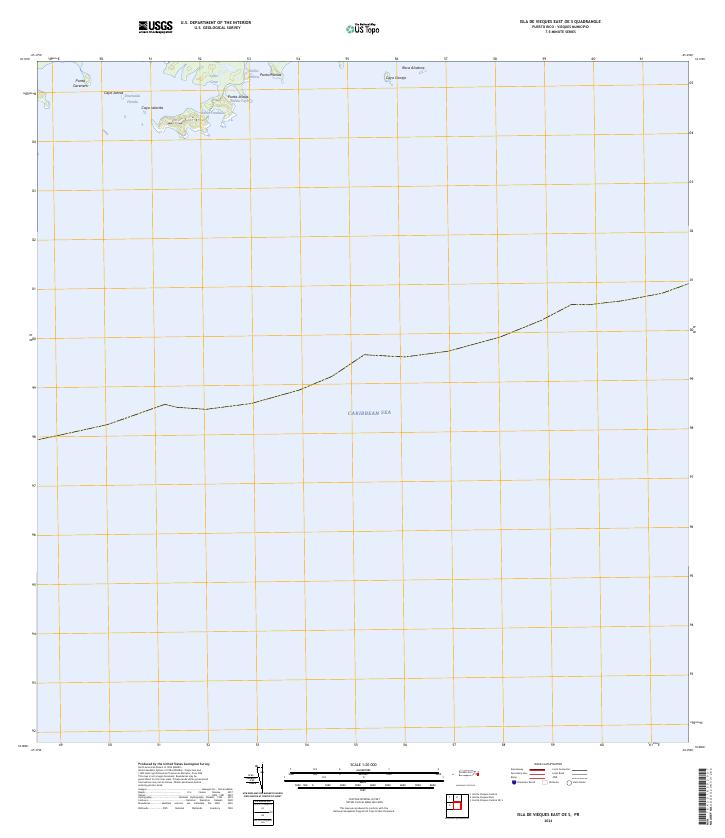 Isla De Vieques East OE S, PR — USGS 7.5-minute topo (2024)
