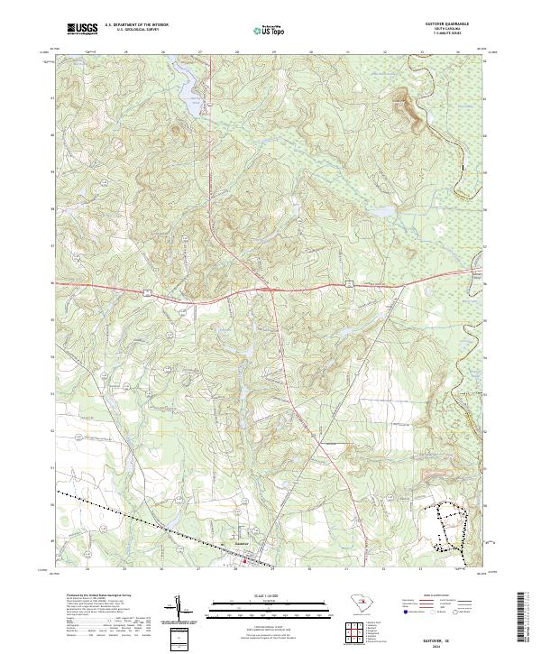 Eastover, SC — USGS 7.5-minute topo (2024)
