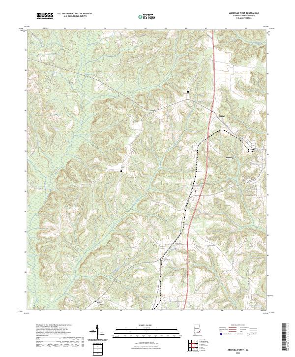 Abbeville West, AL — USGS 7.5-minute topo (2024)
