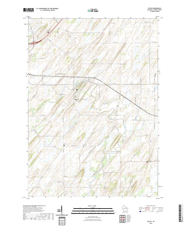 Astico, WI — USGS 7.5-minute topo (2022)