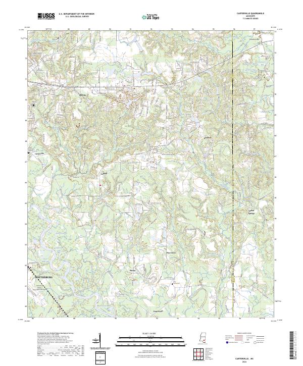 Carterville, MS — USGS 7.5-minute topo (2024)