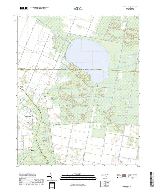 Pungo Lake, NC — USGS 7.5-minute topo (2022)