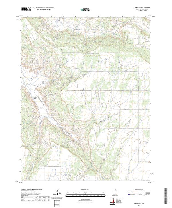 Sop Canyon, UT — USGS 7.5-minute topo (2023)