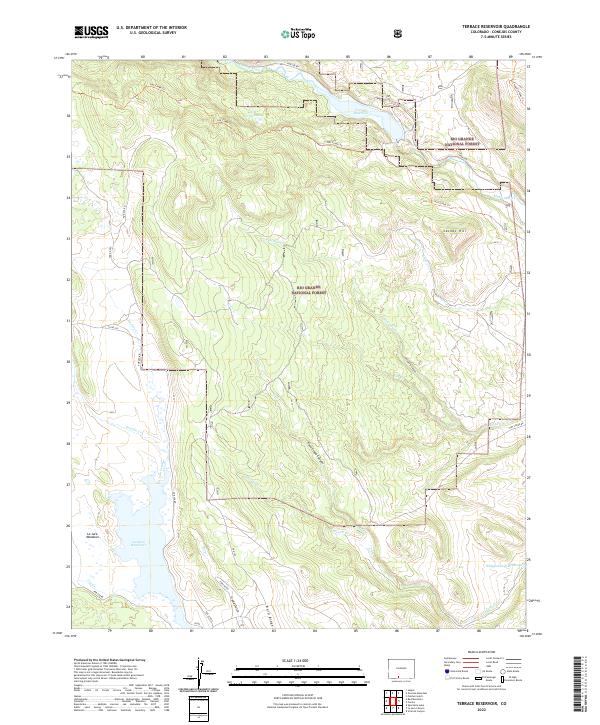 Terrace Reservoir, CO — USGS 7.5-minute topo (2022)