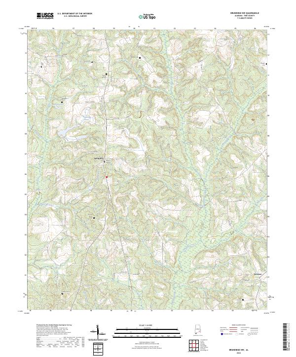 Brundidge NW, AL — USGS 7.5-minute topo (2024)