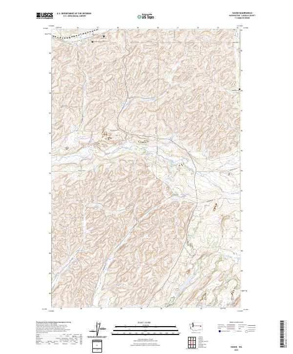 Sassin, WA — USGS 7.5-minute topo (2023)
