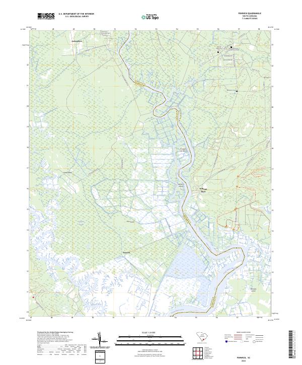 Fenwick, SC — USGS 7.5-minute topo (2024)