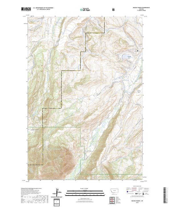 Mackay Ranch, MT — USGS 7.5-minute topo (2024)