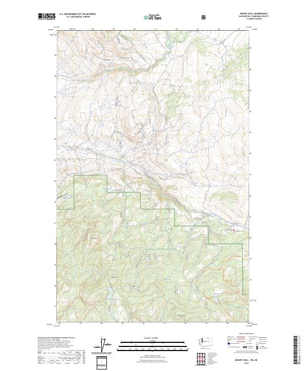 Mount Hull, WA-BC — USGS 7.5-minute topo (2023)
