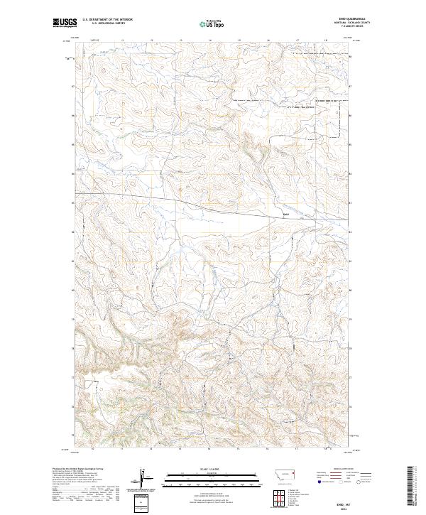 Enid, MT — USGS 7.5-minute topo (2024)