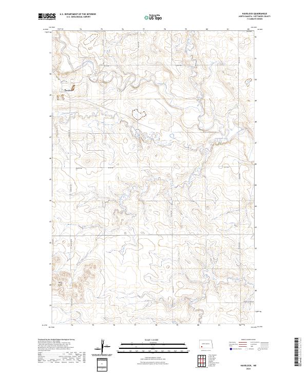 Havelock, ND — USGS 7.5-minute topo (2024)
