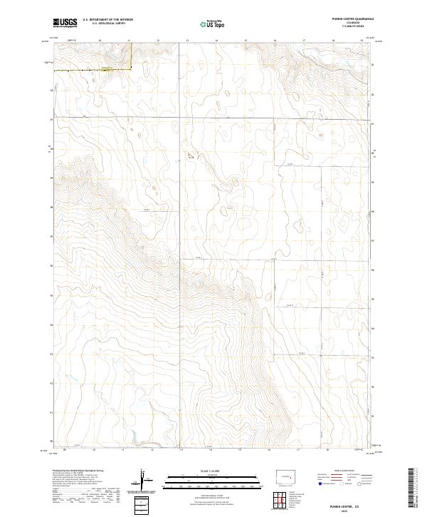 Punkin Center, CO — USGS 7.5-minute topo (2022)
