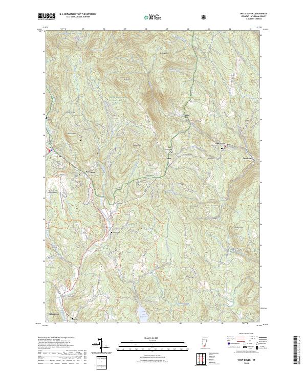 West Dover, VT — USGS 7.5-minute topo (2024)