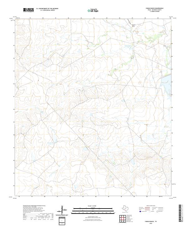 Farias Ranch, TX — USGS 7.5-minute topo (2022)