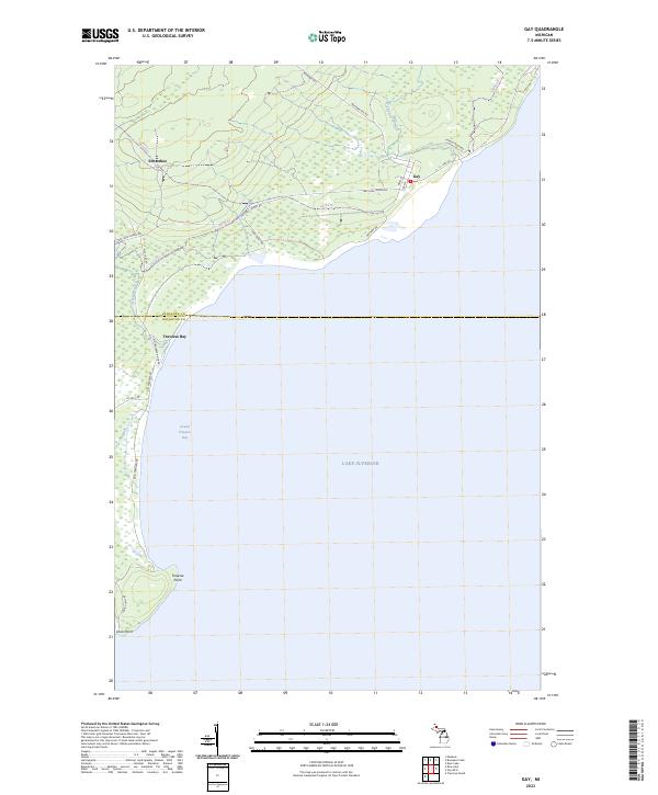 Gay, MI — USGS 7.5-minute topo (2023)