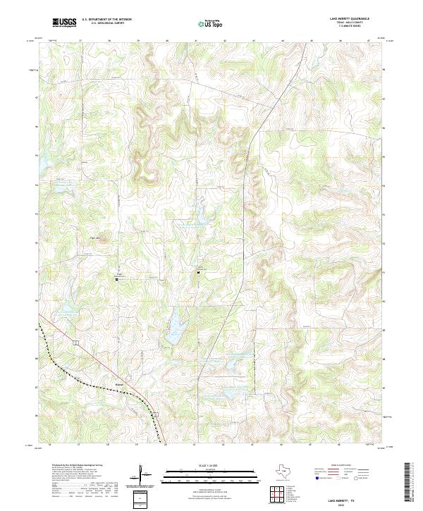 Lake Merritt, TX — USGS 7.5-minute topo (2022)