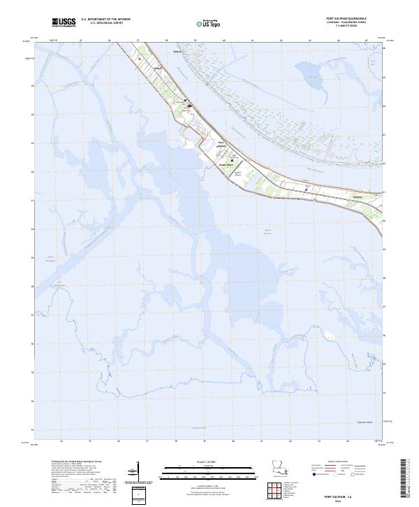 Port Sulphur, LA — USGS 7.5-minute topo (2024)