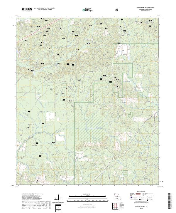Coochie Brake, LA — USGS 7.5-minute topo (2024)