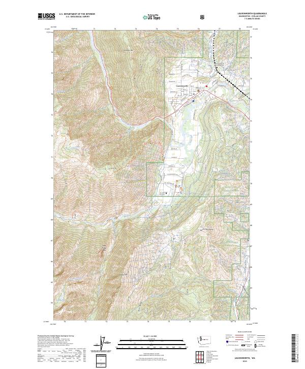 Leavenworth, WA — USGS 7.5-minute topo (2023)