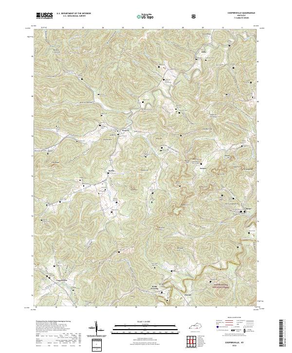 Coopersville, KY — USGS 7.5-minute topo (2022)